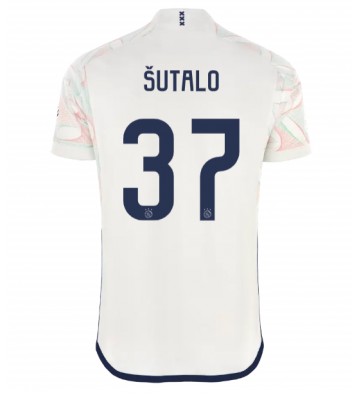 Ajax Josip Sutalo #37 Koszulka Wyjazdowych 2023-24 Krótki Rękaw